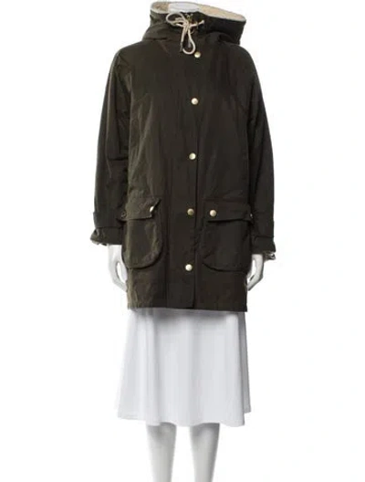 Pre-owned Barbour Parka In Green
