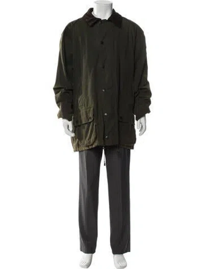Pre-owned Barbour Parka In Green