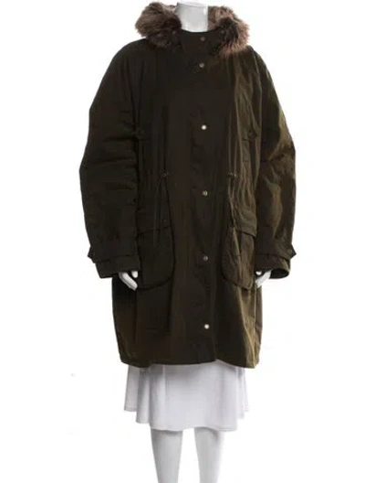 Pre-owned Barbour Parka In Green