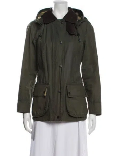 Pre-owned Barbour Parka In Green