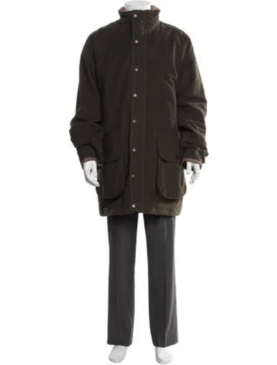 Pre-owned Barbour Parka In Green