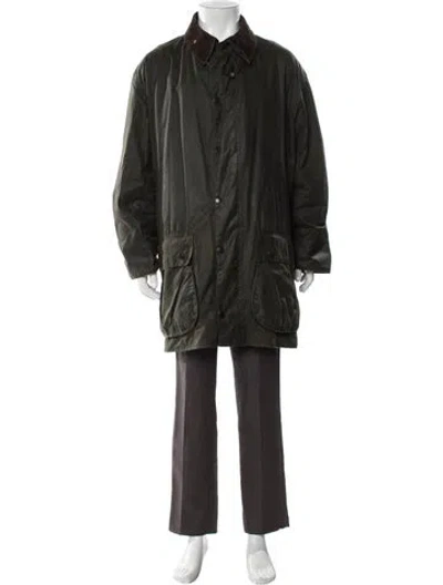 Pre-owned Barbour Parka In Green