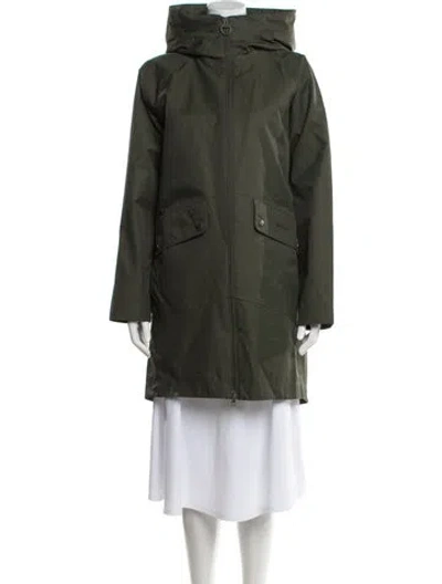 Pre-owned Barbour Parka In Green