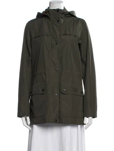Pre-owned Barbour Parka In Green