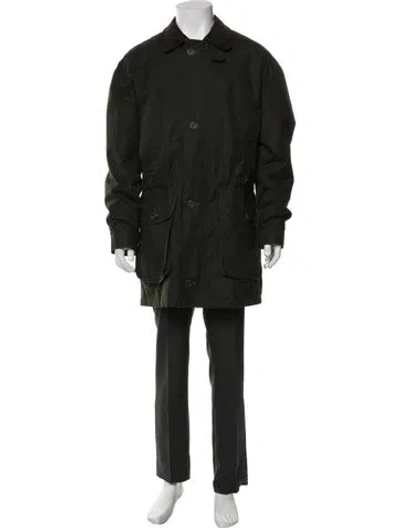 Pre-owned Barbour Parka In Green