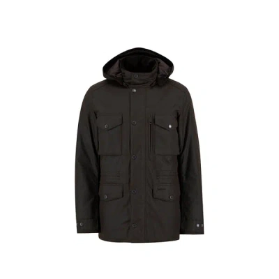 Barbour Parka Mi-longue À Capuche En Coton In Multi