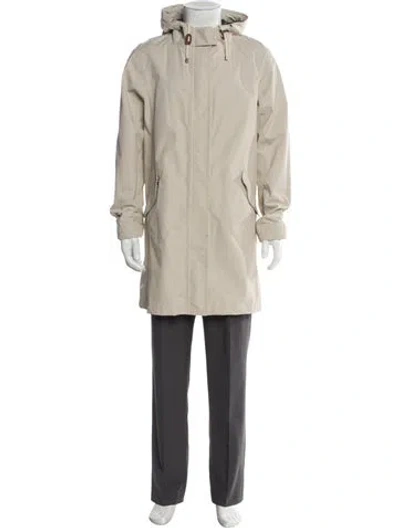 Pre-owned Barbour Parka In Neutral