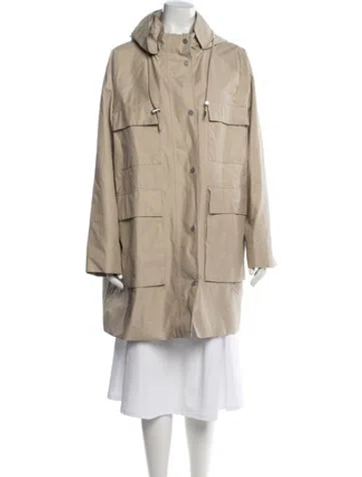 Pre-owned Barbour Parka In Neutral