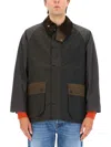 Barbour Patchwork Bedale Waxed Jacket In Multi