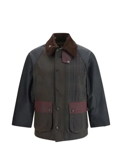 BARBOUR PATCHWORK OVERSIZED BEDALE WAXED JACKET