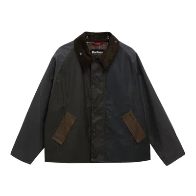 Pre-owned Barbour Patchwork Transport Wax 'sage/multicolor' | Green | Men's Size 38