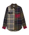 Barbour Patchworkplaid Flannel Shirt In Multi