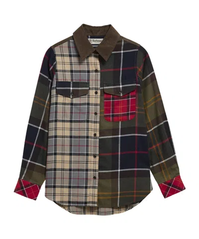 Barbour Patchworkplaid Flannel Shirt In Multi