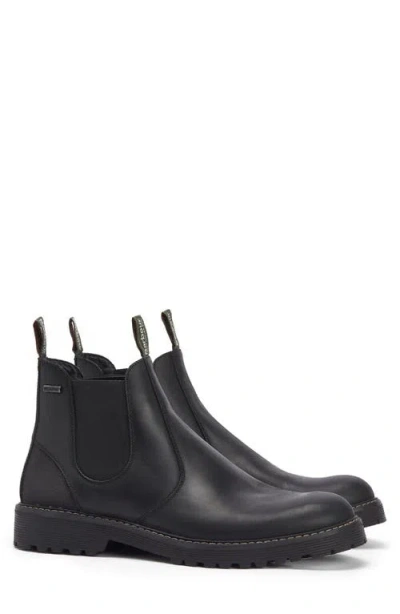 Barbour Patton Waterproof Chelsea Boot In Black