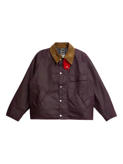 Barbour Paul Smith Jacke Mit Cordkragen In Purple