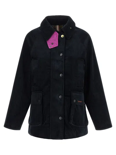 Barbour Cotton Single-breasted Coat In Blue