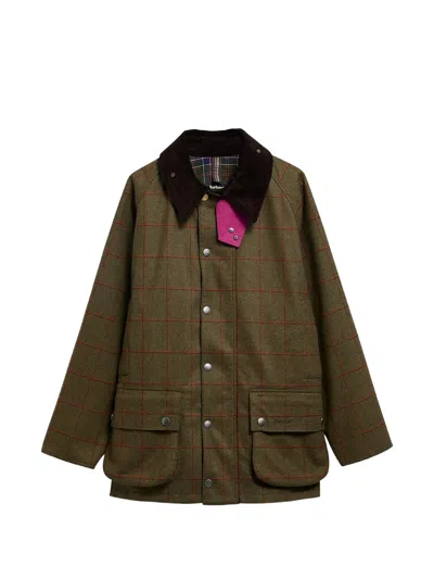Barbour Paul Smith Loves  Check Jacket In Green