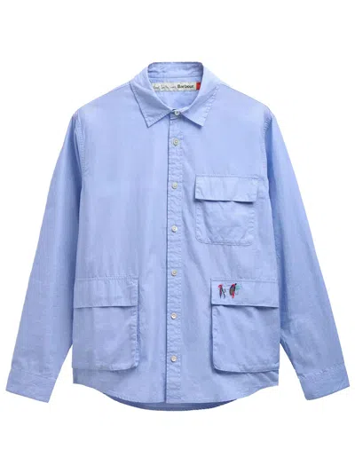 Barbour X Paul Smith Pocket Shirt In Blue