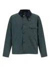 Barbour Collared Button-up Jacket In Green