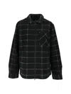 Barbour Check-pattern Zip-up Jacket In Black
