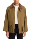 Barbour Peached Oversized Bedale Casual Jacket In Sand