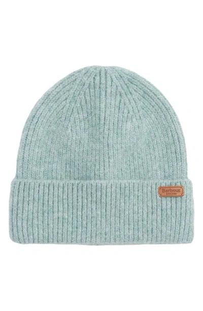 Barbour Pendle Cuff Beanie In Soft Mint