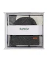 Barbour Pendle Knit Beanie & Scarf Set In Gray