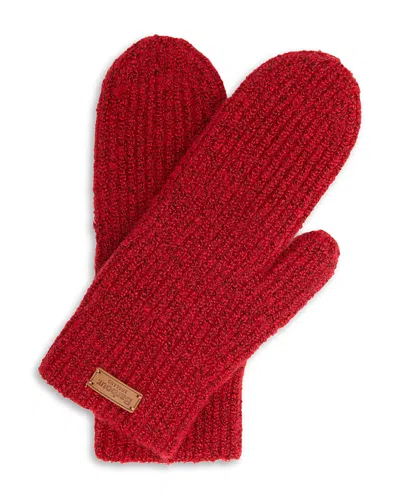 Barbour Pendle Knit Mittens In Red