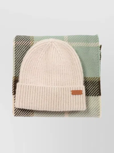 BARBOUR "PENDLE" SET BEANIE & SCARF