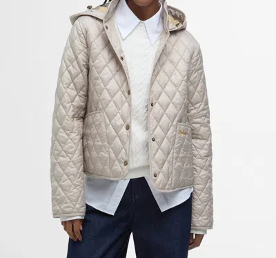 Barbour Penelope Quilt Hooded Jacket In Light Sand In Light Sand Dress