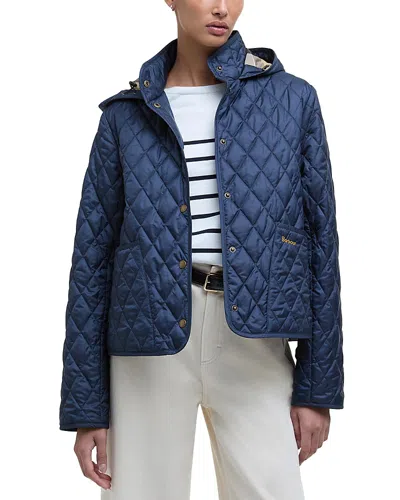 Barbour Penelope Quilted Jacket In Navy Dress