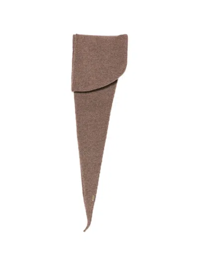 Barbour Penny Fine-knit Scarf In Brown