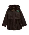 Barbour Peplum Waxed Cotton Jacket In Multi