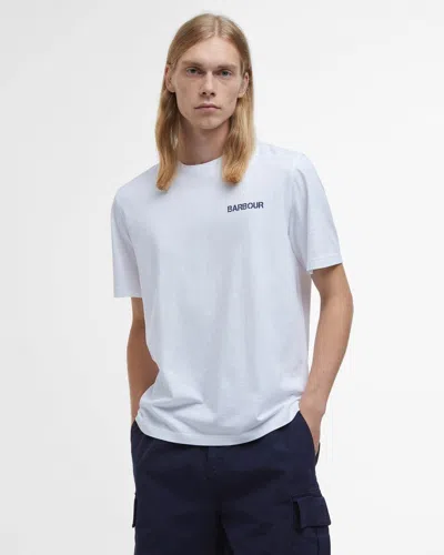 Barbour Perham Mens T-shirt In White