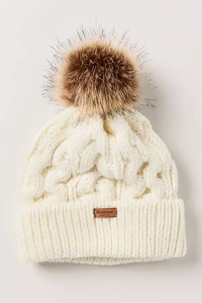 Barbour Peshaw Beanie In White