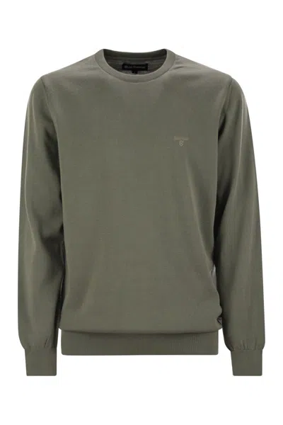 BARBOUR BARBOUR PIMA - COTTON CREW-NECK JUMPER