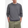 Barbour Pima Cotton Crewneck Sweater In Gray