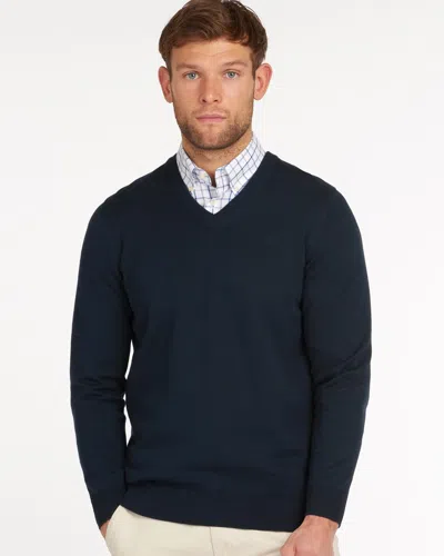 Barbour Pima Cotton Mens Sweatshirt In Blue