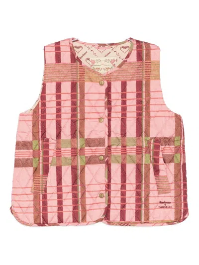 Barbour Pink Striped Vest