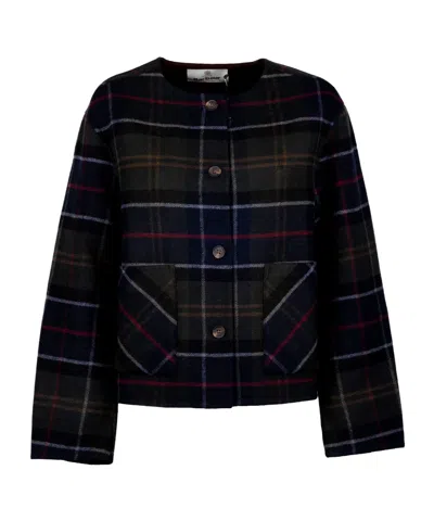 Barbour Plaid Jacket In Black