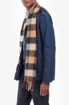 Barbour Checked Scarf In Autumn Dress