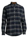 Barbour Plaid Long-sleeve Shirt In Blue