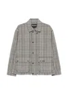 Barbour Plaid-pattern Drawstring-hem Coat In Green