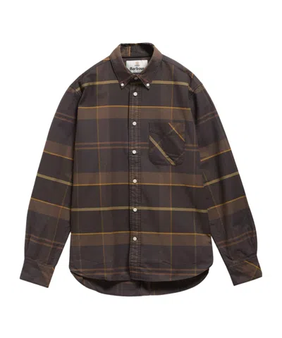 Barbour Plaid Shirt In Brown