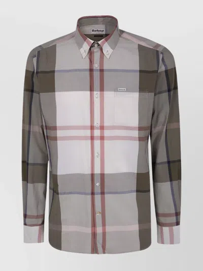 Barbour Plaid Tailored Shirt Featuring Pocket In Multi