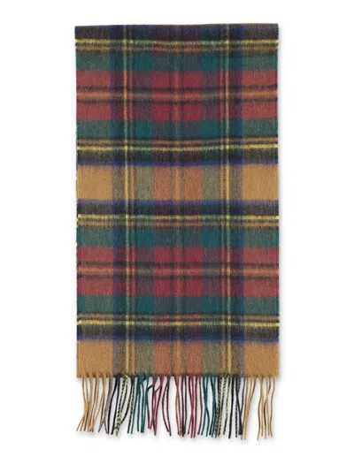 Barbour Plaid Wool-cashmere Scarf In Multi