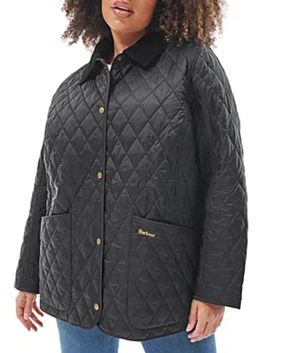 Barbour Plus Annandale Quilted Jacket In Black
