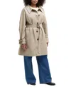 Barbour Plus Maia Trench Coat In Sand