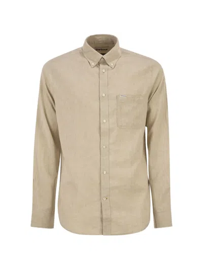 Barbour Pocket Button-down Shirt In Neutral