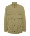 Barbour Cotton Workwear Jacket Corduroy Collar In Green
